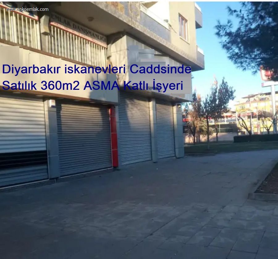 Diyarbakır Bağlar Cadde Üzeri Satılık 250m2 İşyeri